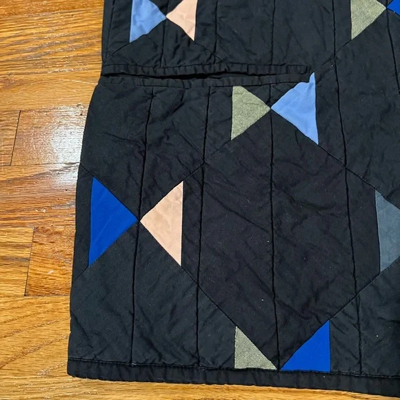 black haptic lap butterfly quilt cotton coat - Picture 5 of 9
